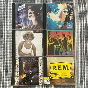 1980s CD lot B-52s Billy Idol prince outfield, Tina Turner, R.E.M.